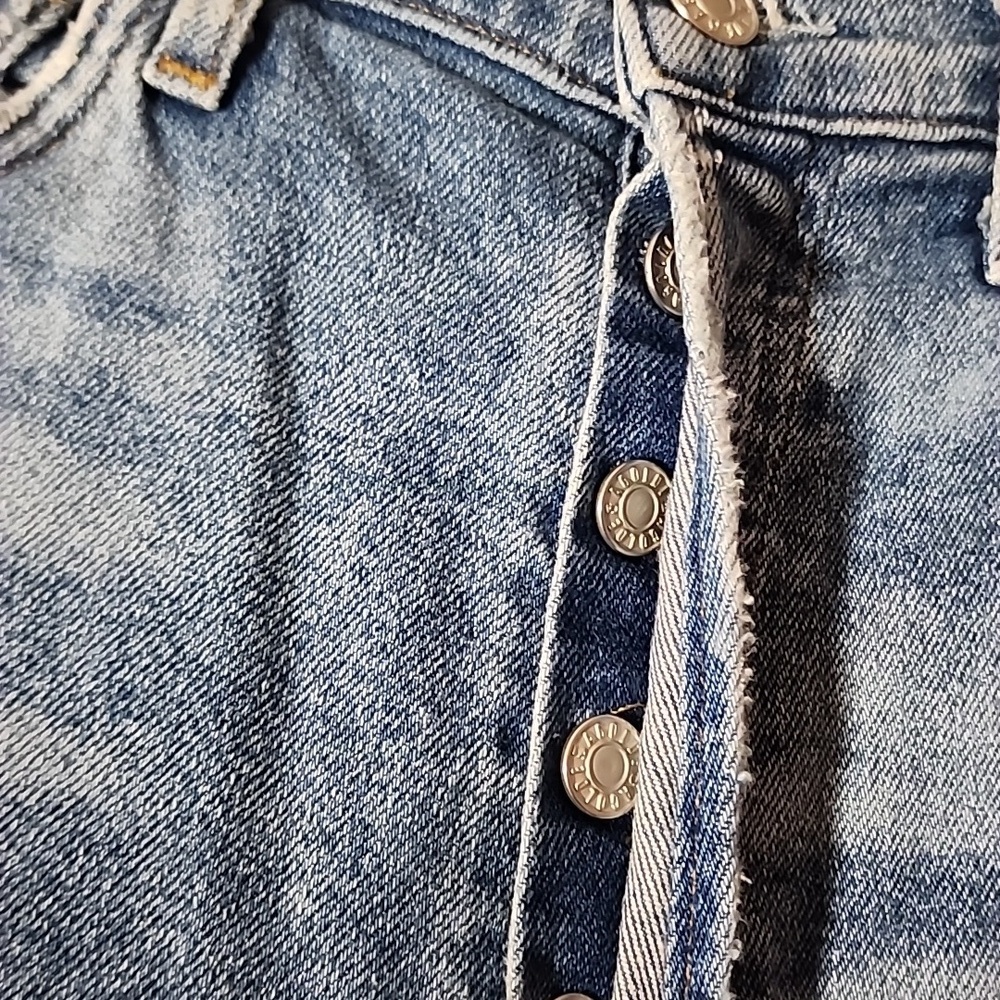 Agolde Classic Blue Denim Jeans - Picture 5 of 7